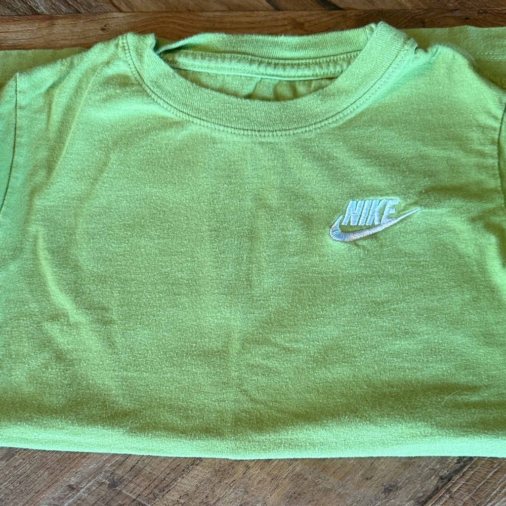 Nike Kids Lime Green Short Sleeve Tee